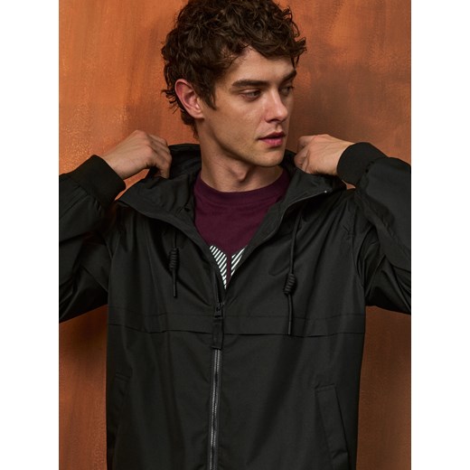 Sinsay - Kurtka z kapturem - czarny Sinsay 2XL Sinsay