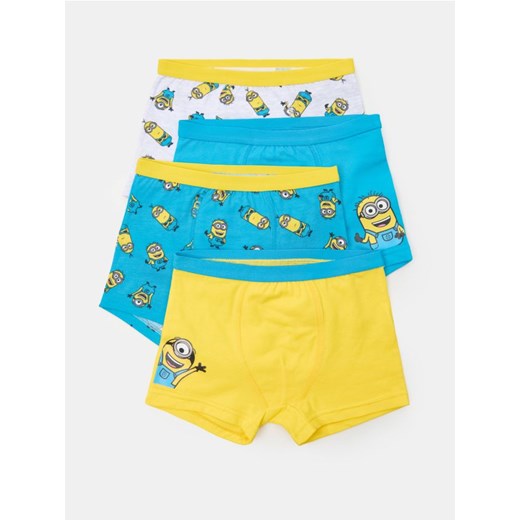 Sinsay - Bokserki 4 pack Minions - wielobarwny ze sklepu Sinsay w kategorii Majtki dziecięce - zdjęcie 184616984