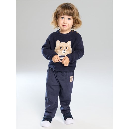 Sinsay - Sweter z aplikacją szopa - granatowy ze sklepu Sinsay w kategorii Bluzy i swetry - zdjęcie 184616993