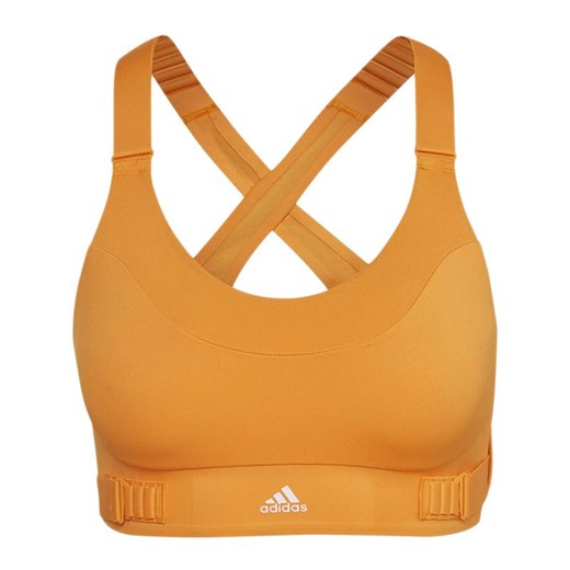 Biustonosz sportowy adidas Fastimpact Luxe Run High-Support HC5439 - pomarańczowy ze sklepu streetstyle24.pl w kategorii Biustonosze - zdjęcie 184617251
