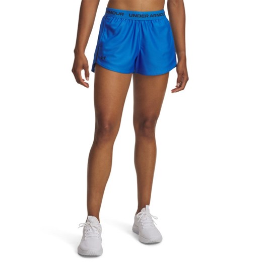 Damskie spodenki treningowe Under Armour Tech Play Up Shorts - niebieskie ze sklepu Sportstylestory.com w kategorii Szorty - zdjęcie 184618451