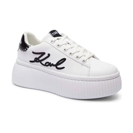 Karl Lagerfeld Skórzane sneakersy KREEPER LO ze sklepu Gomez Fashion Store w kategorii Buty sportowe damskie - zdjęcie 184618521