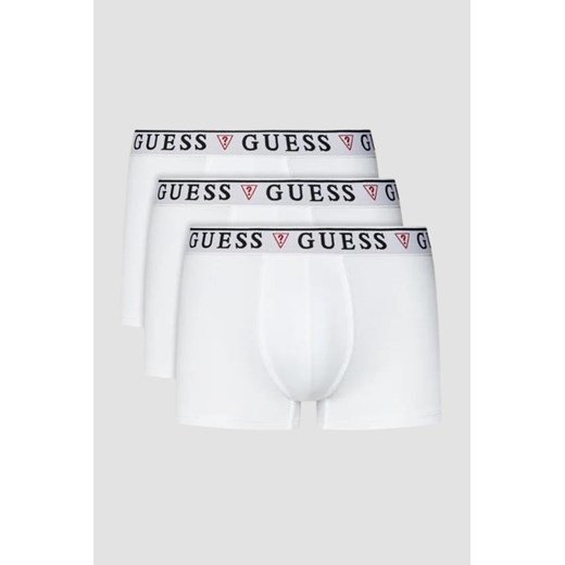 GUESS Zestaw białej męskiej bielizny bokserki 3 Pack, Rozmiar XXL ze sklepu outfit.pl w kategorii Majtki męskie - zdjęcie 184619903