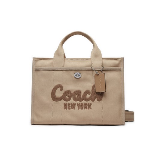 Torebka Coach Cargo CP158 Beżowy ze sklepu eobuwie.pl w kategorii Torby Shopper bag - zdjęcie 184620334