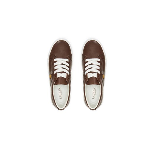 Sneakersy LAUREN RALPH LAUREN 802775372007 Brązowy 37 eobuwie.pl