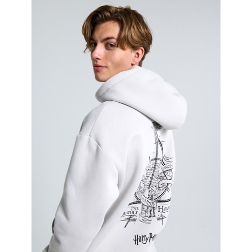 Sinsay - Bluza z kapturem Harry Potter - kremowy Sinsay 2XL Sinsay