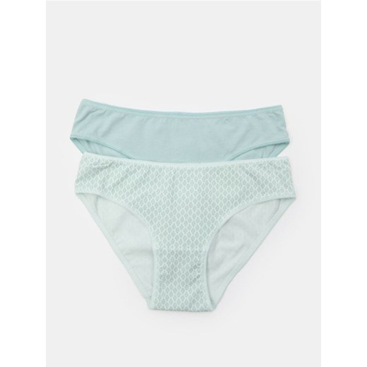 Sinsay - Majtki figi 2 pack - wielobarwny ze sklepu Sinsay w kategorii Majtki damskie - zdjęcie 184623050