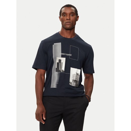 Armani Exchange T-Shirt 6DZTHZ ZJBYZ 65BR Granatowy Regular Fit Armani Exchange M MODIVO