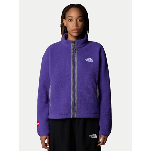 The North Face Polar Fleeski NF0A88Z2 Fioletowy Regular Fit ze sklepu MODIVO w kategorii Bluzy damskie - zdjęcie 184623253