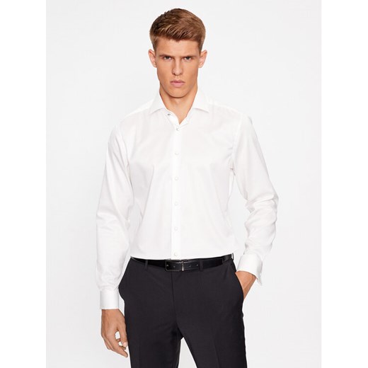 Eterna Koszula 8217/F659 Biały Slim Fit ze sklepu MODIVO w kategorii Koszule męskie - zdjęcie 184623273