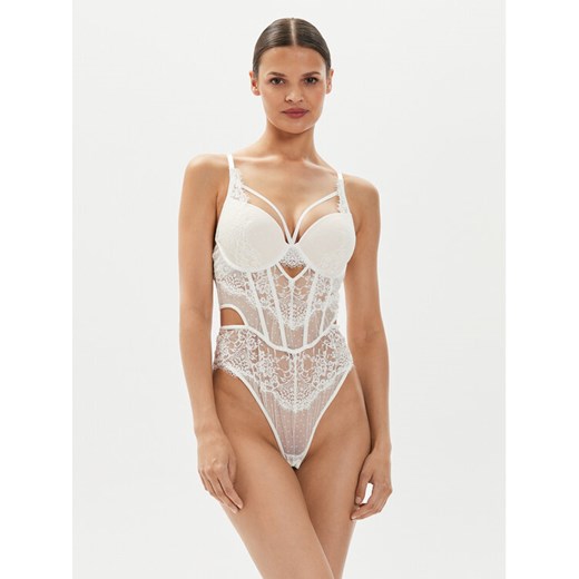 Hunkemöller Body Arabella 205445 Biały ze sklepu MODIVO w kategorii Body damskie - zdjęcie 184623312