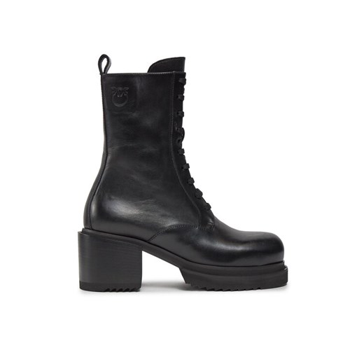 PINKO Botki Honneger Anfibio AI 23-24 BLKS1 102330 A0NY Czarny ze sklepu MODIVO w kategorii Workery damskie - zdjęcie 184623313