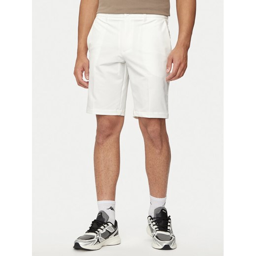 Boss Szorty materiałowe S_Commuter 50504392 Biały Slim Fit ze sklepu MODIVO w kategorii Spodenki męskie - zdjęcie 184623344