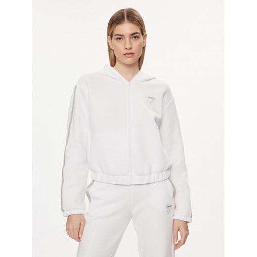 Guess Bluza Kiara V4GQ15 FL04P Biały Regular Fit ze sklepu MODIVO w kategorii Bluzy damskie - zdjęcie 184623414
