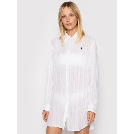 Polo Ralph Lauren Sukienka plażowa 21264377 Biały Oversize Polo Ralph Lauren XL MODIVO