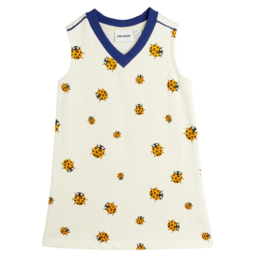 MINI RODINI Sukienka codzienna 2525010911 Biały Regular Fit ze sklepu MODIVO w kategorii Sukienki dziewczęce - zdjęcie 184623462