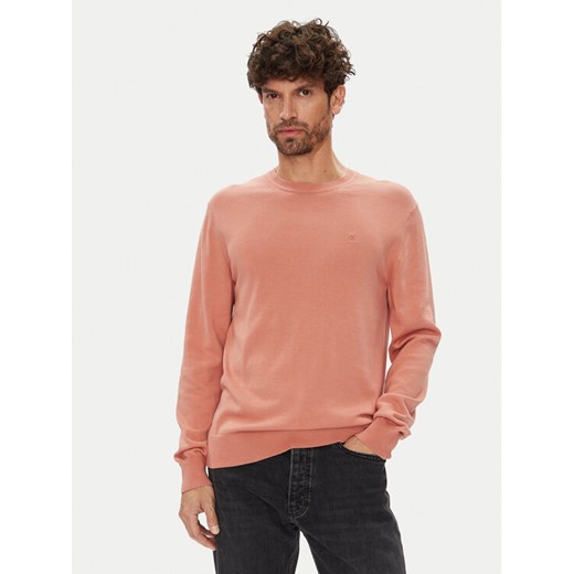 Calvin Klein Sweter LV040BM343 Koralowy Regular Fit ze sklepu MODIVO w kategorii Swetry męskie - zdjęcie 184623530