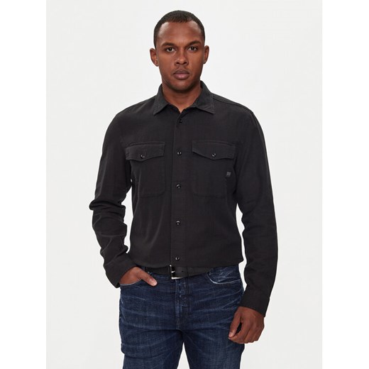 G-Star Raw Koszula Marine D24963-D454 Czarny Slim Fit ze sklepu MODIVO w kategorii Koszule męskie - zdjęcie 184623572