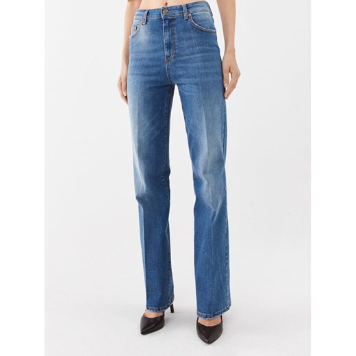 TWINSET Jeansy 232TP2440 Niebieski Straight Fit ze sklepu MODIVO w kategorii Jeansy damskie - zdjęcie 184623632