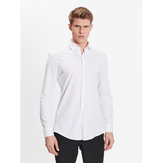 Hugo Koszula 50479394 Biały Slim Fit ze sklepu MODIVO w kategorii Koszule męskie - zdjęcie 184623653