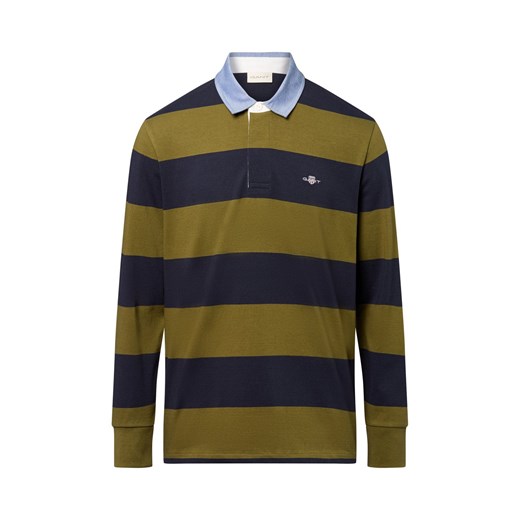 Gant Męska koszulka polo Mężczyźni Bawełna granatowy w paski ze sklepu vangraaf w kategorii T-shirty męskie - zdjęcie 184627190