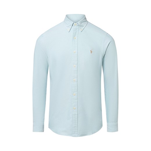 Polo Ralph Lauren Męska koszula casual Mężczyźni Regular Fit Bawełna miętowy marmurkowy ze sklepu vangraaf w kategorii Koszule męskie - zdjęcie 184627193