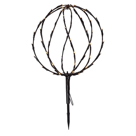 STAR Trading Solarna lampa LED &quot;Sphere&quot; w kolorze czarnym - 30 x 44 cm ze sklepu Limango Polska w kategorii Oświetlenie ogrodowe - zdjęcie 184627274