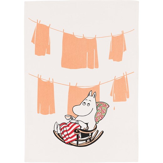 Moomin Ściereczka w kolorze pomarańczowo-kremowym do naczyń - 70 x 50 cm ze sklepu Limango Polska w kategorii Ścierki kuchenne - zdjęcie 184627430