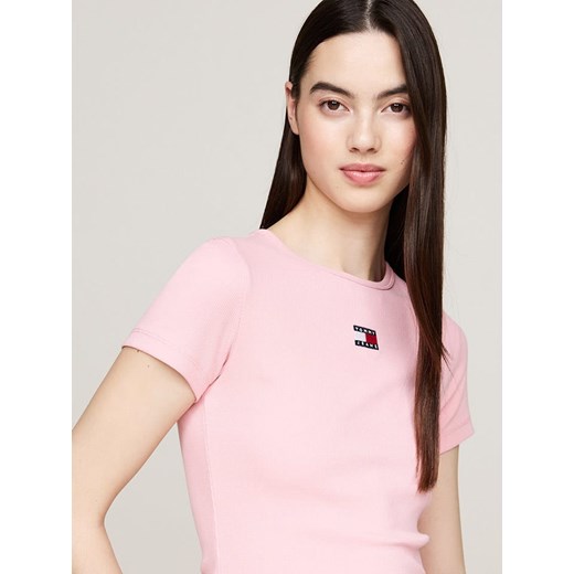 TOMMY JEANS Koszulka w kolorze jasnoróżowym Tommy Jeans M promocyjna cena Limango Polska