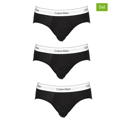 CALVIN KLEIN UNDERWEAR Slipy (3 pary) w kolorze czarnym ze sklepu Limango Polska w kategorii Majtki męskie - zdjęcie 184627704