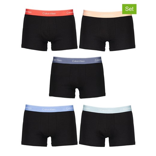 CALVIN KLEIN UNDERWEAR Bokserki (5 par) w kolorze czarnym ze sklepu Limango Polska w kategorii Majtki męskie - zdjęcie 184627720