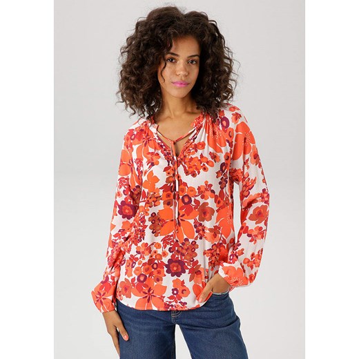 Aniston Bluzka w kolorze biało-pomarańczowym - id: 17237578 - marki Aniston - 184628140 Aniston Bluzka w kolorze biało-pomarańczowym ze sklepu Limango Polska w kategorii Bluzki damskie - zdjęcie 184628140