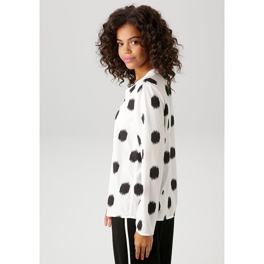 Aniston Bluzka w kolorze biało-granatowym Aniston 38 Limango Polska okazja