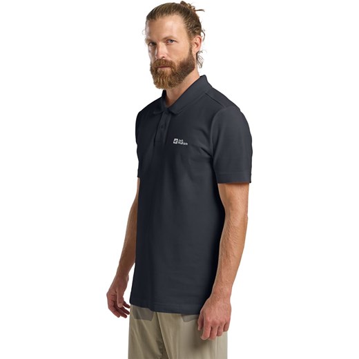 Jack Wolfskin Funkcyjna koszulka polo &quot;Essential&quot; w kolorze antracytowym ze sklepu Limango Polska w kategorii T-shirty męskie - zdjęcie 184628513