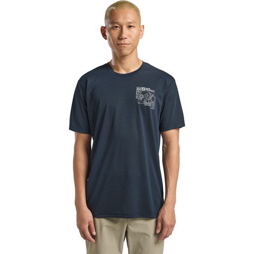 Jack Wolfskin Koszulka funkcyjna &quot;Vonnan&quot; w kolorze granatowym ze sklepu Limango Polska w kategorii T-shirty męskie - zdjęcie 184628561