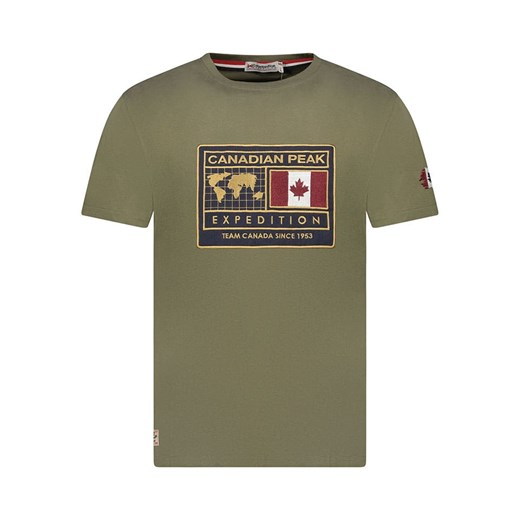 Canadian Peak Koszulka &quot;Jofoteneak&quot; w kolorze khaki ze sklepu Limango Polska w kategorii T-shirty męskie - zdjęcie 184628713