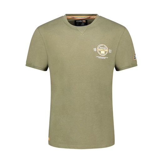 Canadian Peak Koszulka &quot;Jeraldeak&quot; w kolorze khaki ze sklepu Limango Polska w kategorii T-shirty męskie - zdjęcie 184628741