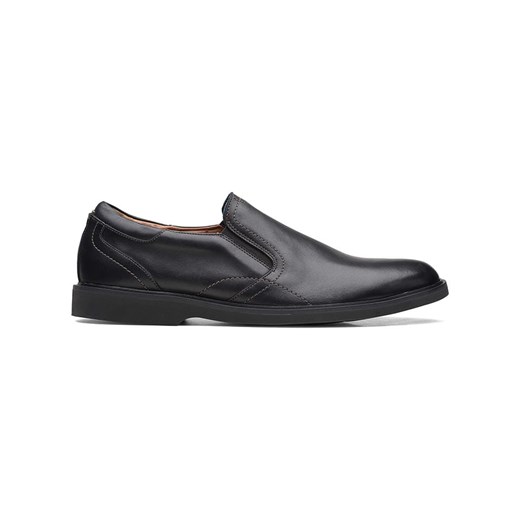 Clarks Skórzane slippersy &quot;Malwood Easy&quot; w kolorze czarnym ze sklepu Limango Polska w kategorii Półbuty męskie - zdjęcie 184628854