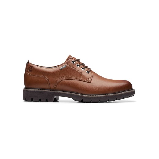 Clarks Skórzane trzewiki &quot;BatcombeTieGTX&quot; w kolorze jasnobrązowym ze sklepu Limango Polska w kategorii Półbuty męskie - zdjęcie 184628903
