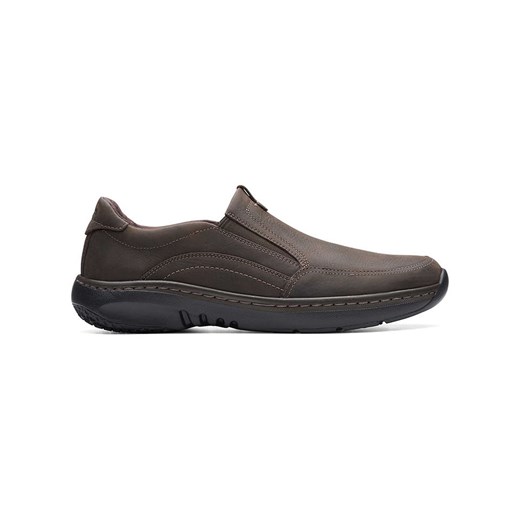 Clarks Skórzane slippersy &quot;ClarksPro Step&quot; w kolorze beżowo-szarym ze sklepu Limango Polska w kategorii Buty sportowe męskie - zdjęcie 184628911