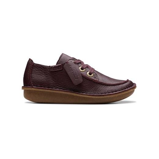 Clarks Skórzane trzewiki &quot;Funny Dream&quot; w kolorze bordowym ze sklepu Limango Polska w kategorii Półbuty damskie - zdjęcie 184629003
