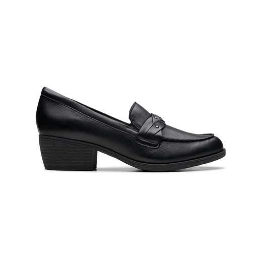 Clarks Skórzane mokasyny &quot;Charlten Echo&quot; w kolorze czarnym ze sklepu Limango Polska w kategorii Mokasyny damskie - zdjęcie 184629010