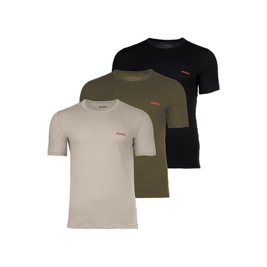 HUGO Komplet 3 t-shirtów 50532811 Kolorowy Regular Fit ze sklepu MODIVO w kategorii T-shirty męskie - zdjęcie 184629072
