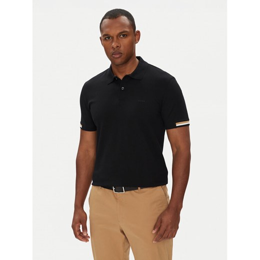 Boss Polo Parlay 147 50467113 Czarny Regular Fit ze sklepu MODIVO w kategorii T-shirty męskie - zdjęcie 184629093