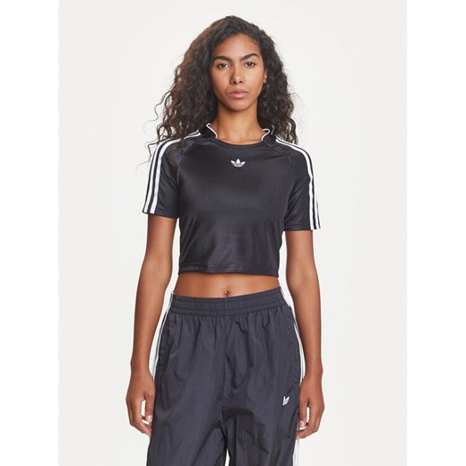 adidas T-Shirt adicolor Teamgeist Baby JD0268 Czarny Slim Fit ze sklepu MODIVO w kategorii Bluzki damskie - zdjęcie 184629130