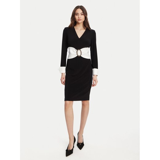 Joseph Ribkoff Sukienka koktajlowa 253768 Czarny Slim Fit ze sklepu MODIVO w kategorii Sukienki - zdjęcie 184629132