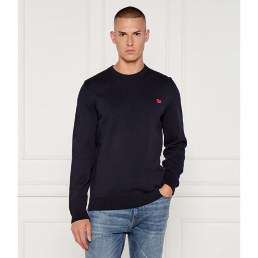 HUGO Sweter San Cassius | Regular Fit ze sklepu Gomez Fashion Store w kategorii Swetry męskie - zdjęcie 184630762