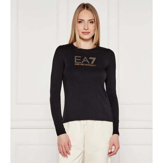 EA7 Bluzka | Regular Fit ze sklepu Gomez Fashion Store w kategorii Bluzki damskie - zdjęcie 184630763