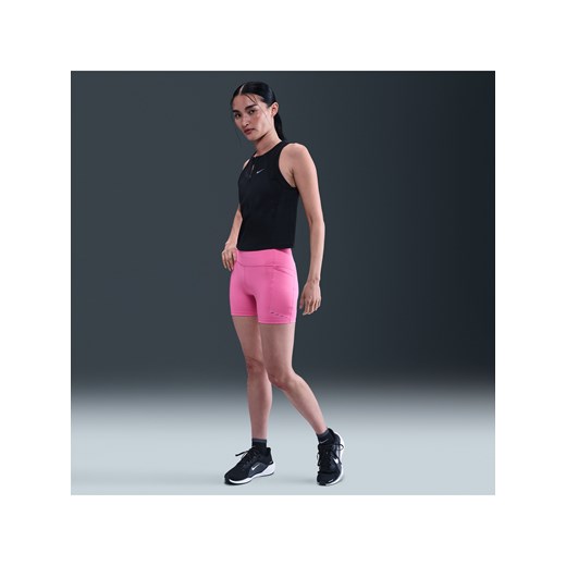 Damskie przylegające spodenki do biegania z wysokim stanem i kieszeniami 10 cm Nike Swift - Różowy ze sklepu Nike poland w kategorii Szorty - zdjęcie 184631304