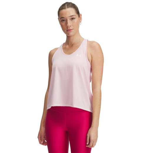 Damski top treningowy Under Armour Tech Swing Tank - różowy ze sklepu Sportstylestory.com w kategorii Bluzki damskie - zdjęcie 184631503